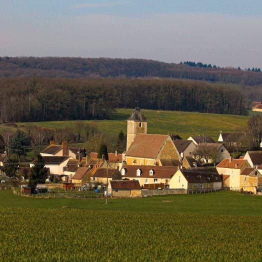 Photo du bourg du Val-au-Perche avant l'installation du Wi-Fi