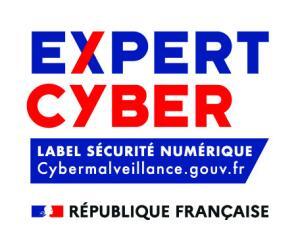 Logo qui certifie du label Expert Cyber